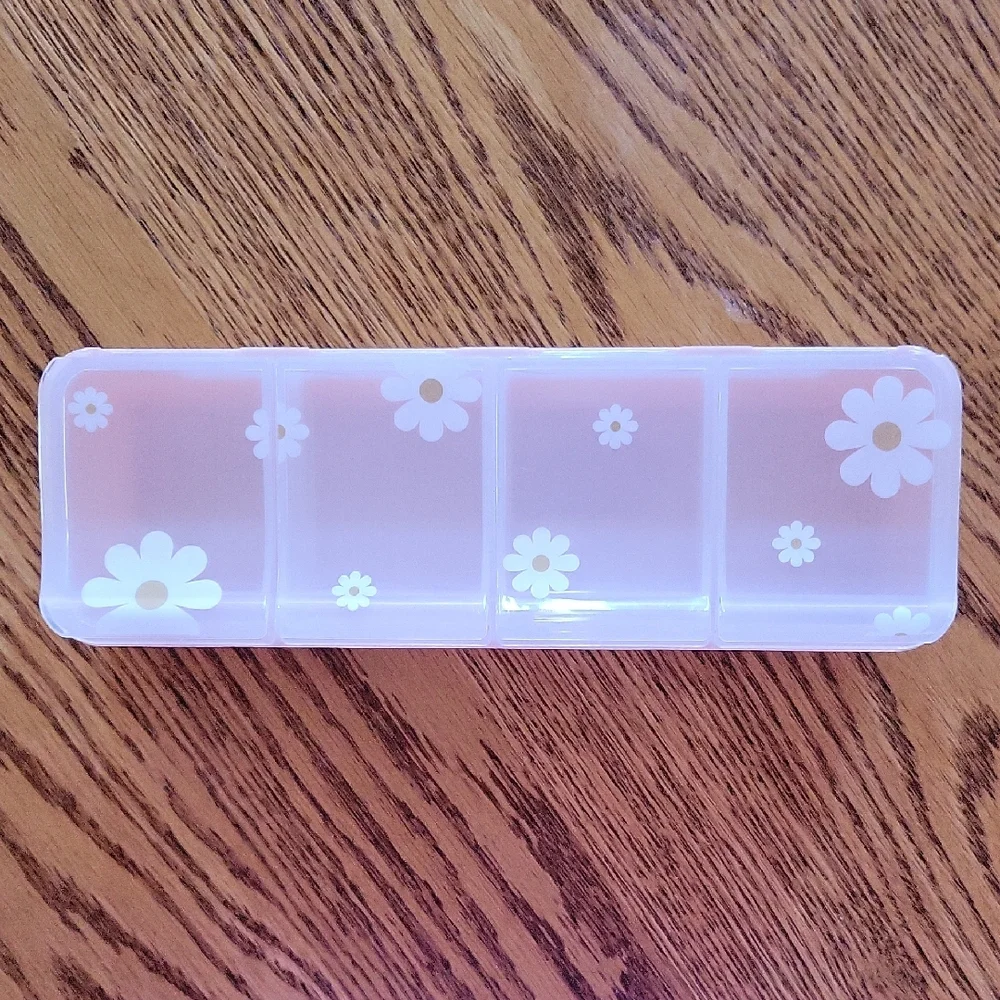NWOT Daisy Clear Organizer Box